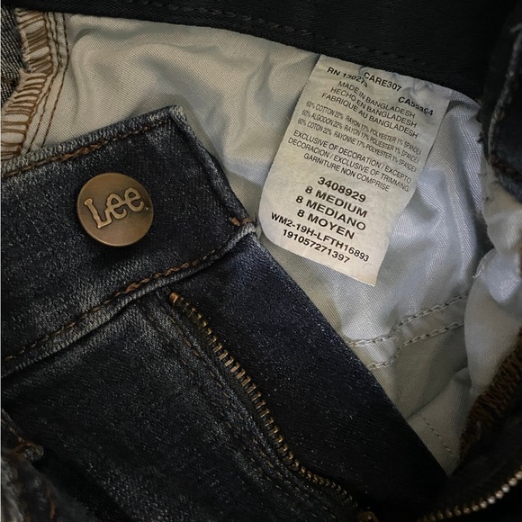 Women’s LEE Size 8 MEDIUM Bootcut Midrise Flex Motion Blue Jeans - Picture 7 of 8